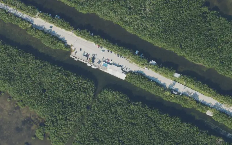 Aerial photo of the area around Alabama Jack's (CLOSED), Monroe County
