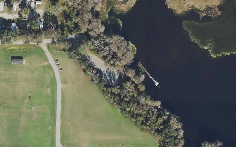 Aerial photo of the area around Alligator Lake South (Lake City), Columbia County