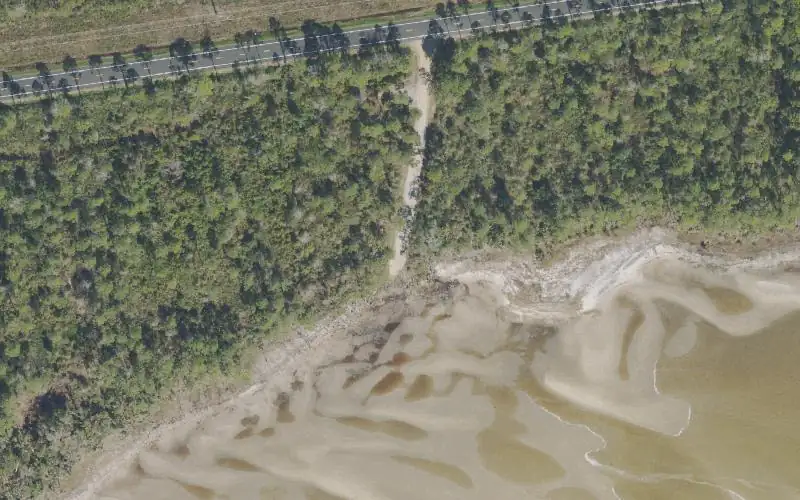 Aerial photo of the area around ANERR - St. Vincent Sound - 10 Mile Access Point, Franklin County