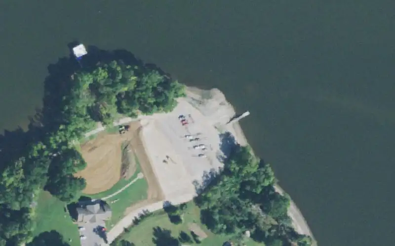 Aerial photo of the area around Antioch, Henry County