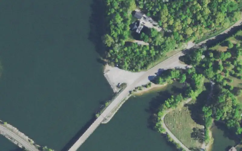 Aerial photo of the area around Armstrong, Hamilton County