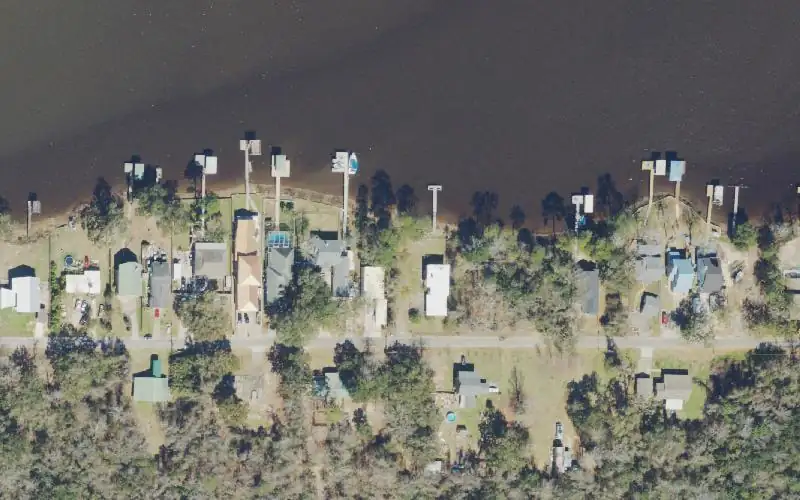 Aerial photo of the area around Avalon Public Boat Ramp #3 (San Miguel) Not Recommended, Santa Rosa County