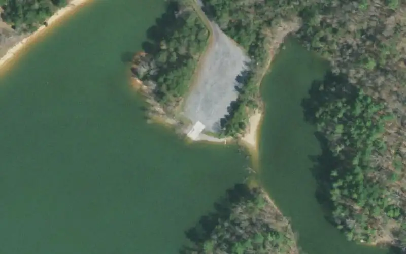Aerial photo of the area around Baumgardner Access, Sullivan County