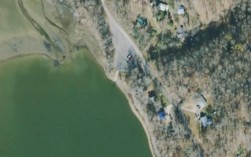 Aerial photo of the area around Bellwood Landing, Stewart County