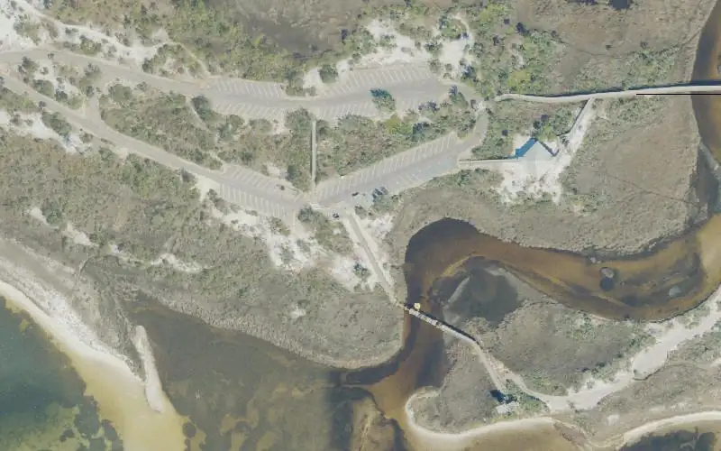Aerial photo of the area around Big Lagoon State Park - Kayak Launch, Escambia County