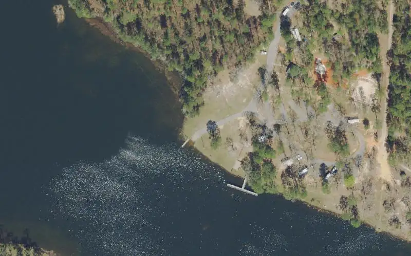 Aerial photo of the area around Blackwater River State Forest - Karick Lake North (No Gas Motors), Okaloosa County