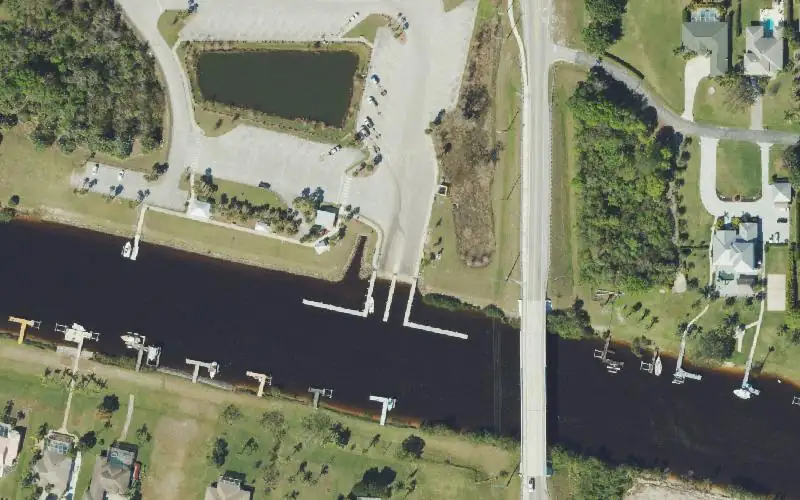 Aerial photo of the area around C-24 Canal Park Boat Ramp - Port St. Lucie, St. Lucie County