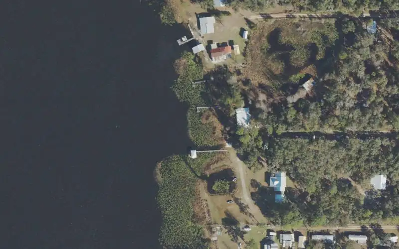 Aerial photo of the area around Camp Newbern Pay Ramp, Marion County