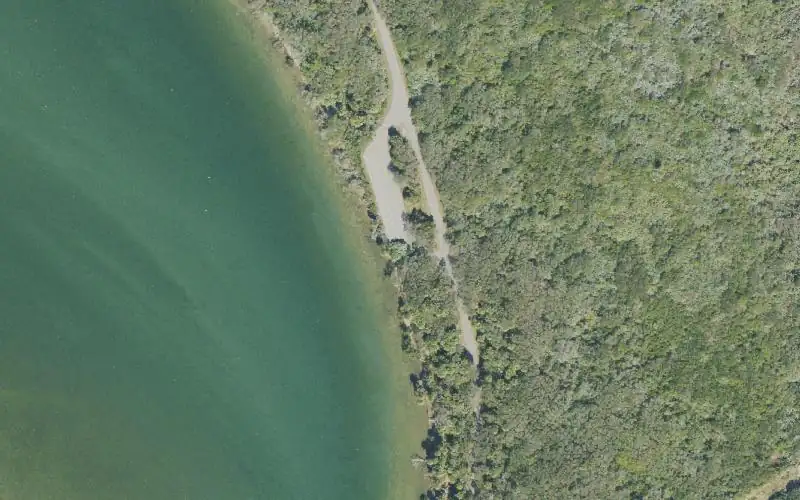 Aerial photo of the area around Canaveral National Seashore - Eldora Parking Lot #6 Kayak Access, Volusia County