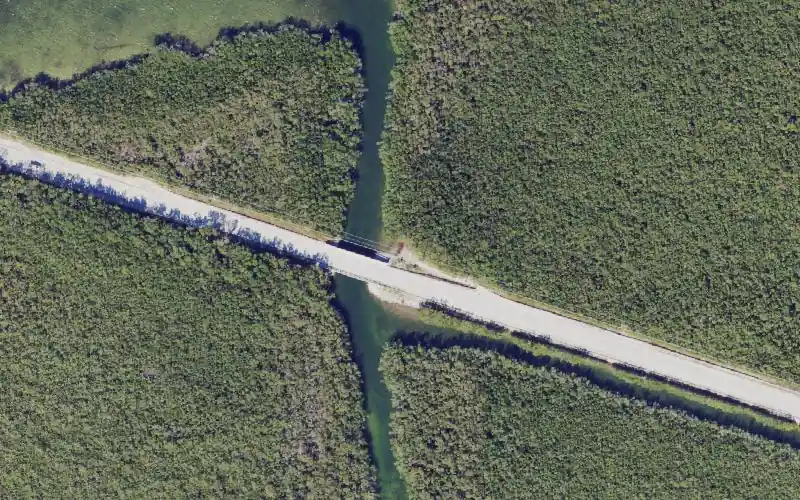 Aerial photo of the area around Card Sound Road - Mosquito Creek Canoe / Kayak Access Site (CLOSED), Monroe County