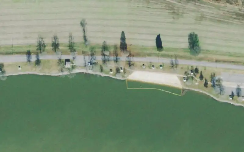 Aerial photo of the area around Cheatham Dam Ramp, Cheatham County