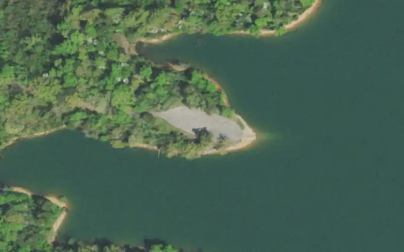 Aerial photo of the area around Cove Creek WMA , Campbell County