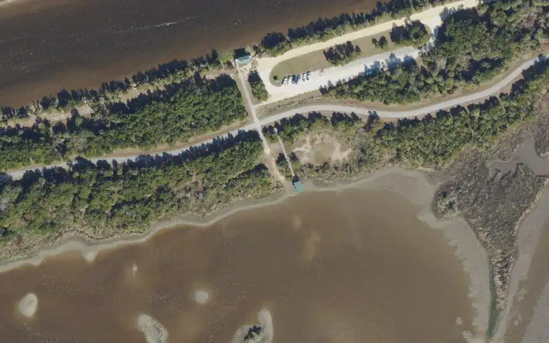 Aerial photo of the area around Cross Florida Greenway - Withlacoochee Bay Trail - 4.5 mile Marsh Side Kayak Launch, Citrus County