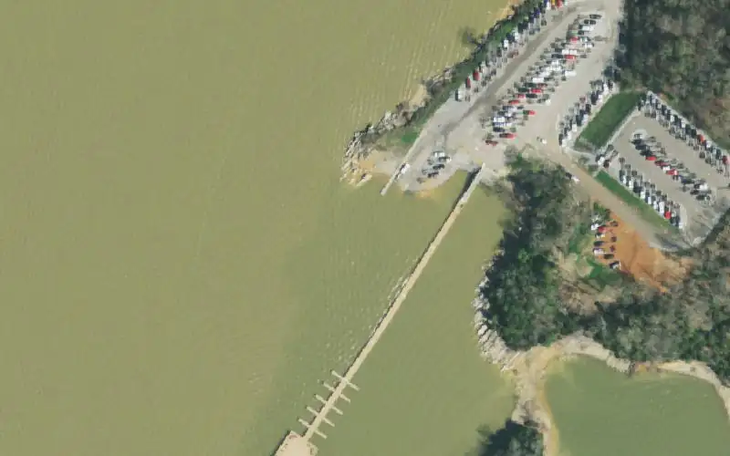 Aerial photo of the area around Dandridge Access, Jefferson County