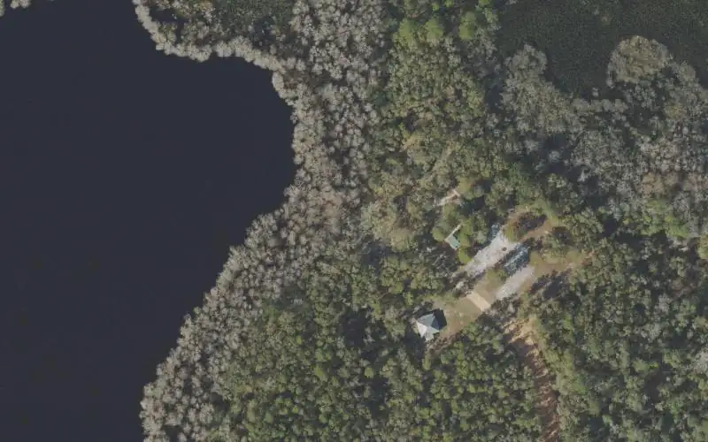 Aerial photo of the area around Daniels Lake - John Elmer Carter Landing, Washington County