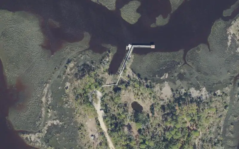Aerial photo of the area around Dutton Island Park & Preserve - North Kayak Launch, Duval County