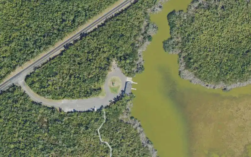 Aerial photo of the area around Everglades National Park - West Lake Boat Launch (Motors Restricted), Miami-Dade County
