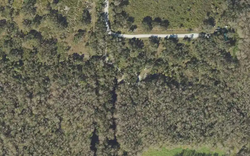 Aerial photo of the area around Fisheating Creek Wildlife and Environmental Area - Main Street Canoe/Kayak Launch, Glades County