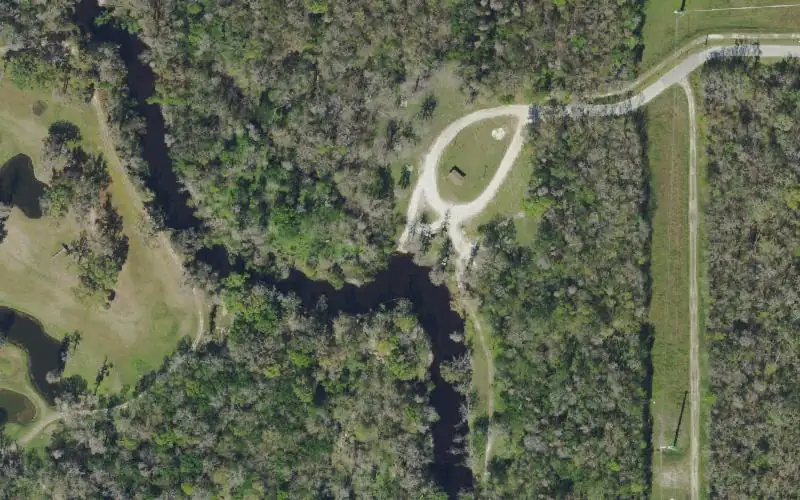 Aerial photo of the area around Fort Meade Outdoor Recreation Area, Polk County