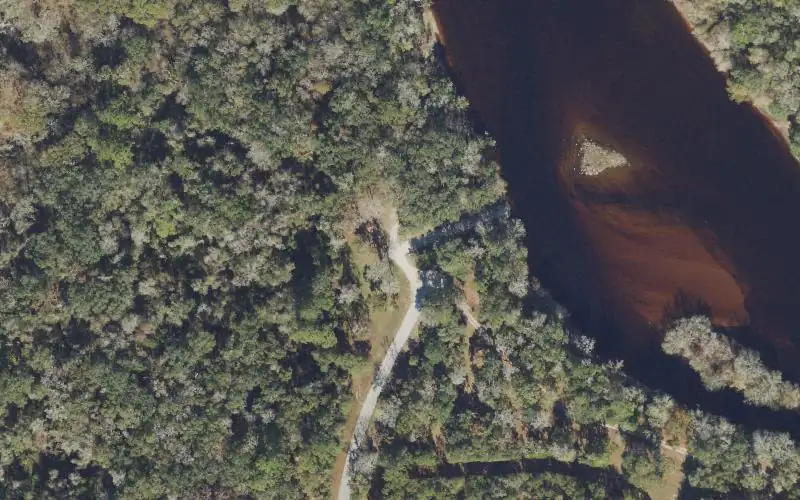 Aerial photo of the area around Ft. McComb (Macomb) County Park, Lafayette County
