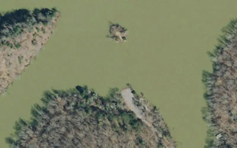 Aerial photo of the area around Greenwelch Hollow Access Area, Grainger County