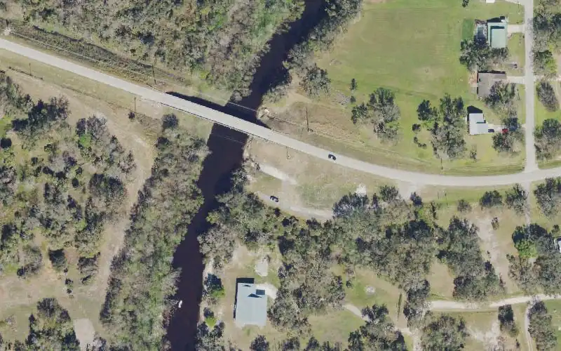 Aerial photo of the area around Griffin Road Bridge Boat Ramp (Very Small Boats or Canoes), Hardee County