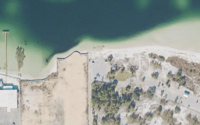 Aerial photo of the area around Gulf Islands National Seashore - Okaloosa Day Use Area Small Craft Launch, Okaloosa County
