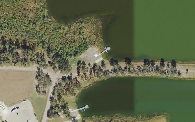 Aerial photo of the area around Hardee Lakes Park - Deer Lake Boat Ramp, Hardee County