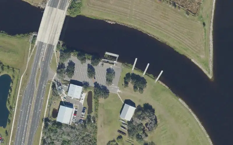 Aerial photo of the area around Harney Park - Tampa Bypass Canal (10 HP maximum), Hillsborough County