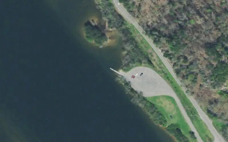 Aerial photo of the area around Harrison Branch, Blount County