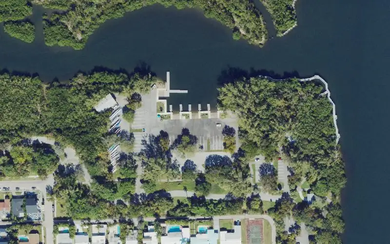 Aerial photo of the area around  Holland Park , Broward County