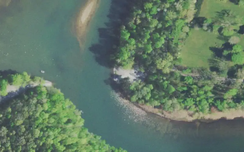 Aerial photo of the area around Iles Road, Hamilton County