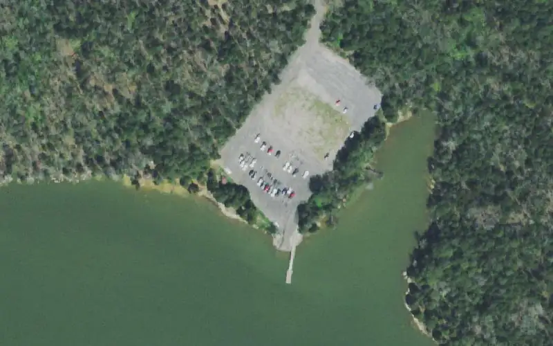 Aerial photo of the area around Ish Creek, Blount County
