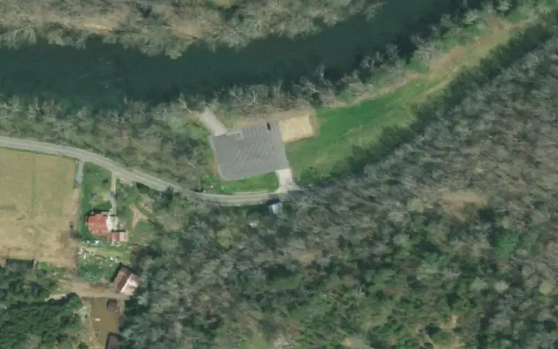 Aerial photo of the area around J. Forrest Thomas Access Area, Sullivan County