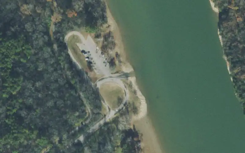 Aerial photo of the area around Jefferson Springs, Rutherford County