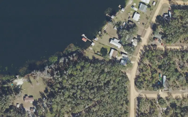Aerial photo of the area around Jewel Lake Public Access, Putnam County