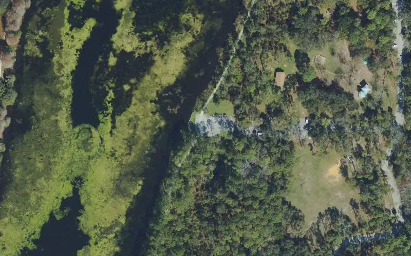 Aerial photo of the area around John S. Taylor Park Non-Motorized Boat Ramp, Pinellas County