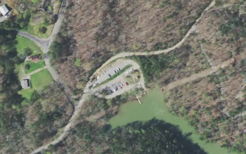 Aerial photo of the area around Kings Slough, Polk County