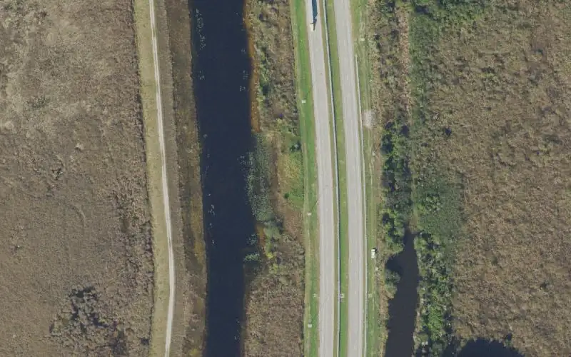 Aerial photo of the area around Krome Avenue S-335 Ramp (Closed), Miami-Dade County