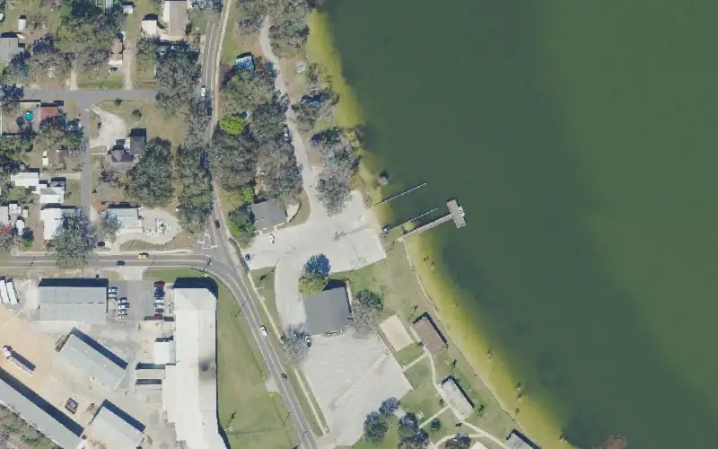 Aerial photo of the area around Lake Ariana Park Public Boat Ramp, Polk County