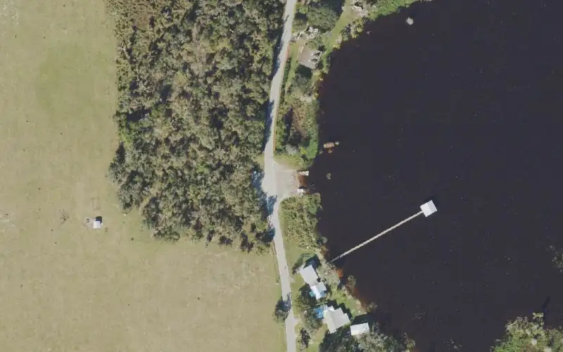 Aerial photo of the area around Lake Buffum Public Boat Ramp (Not Usable During Low Water), Polk County
