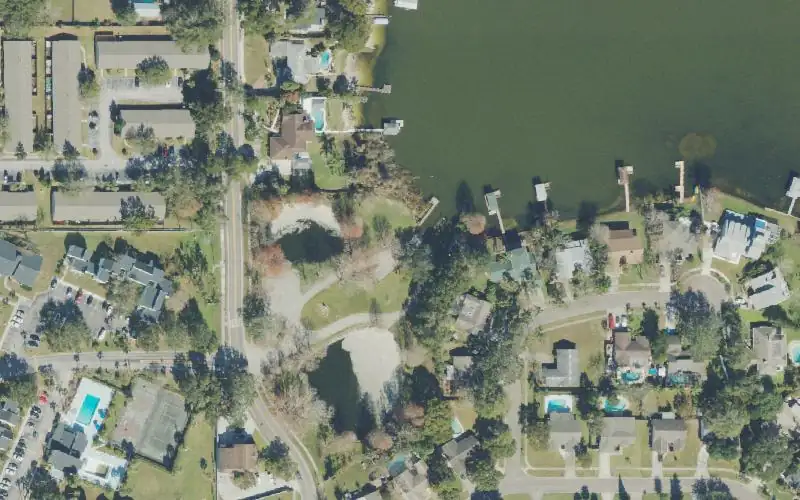 Aerial photo of the area around Lake Orienta Public Boat Ramp, Seminole County