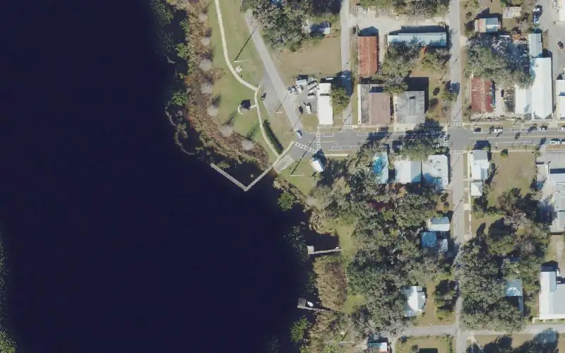 Aerial photo of the area around Lake Stella Public Boat Ramp, Putnam County