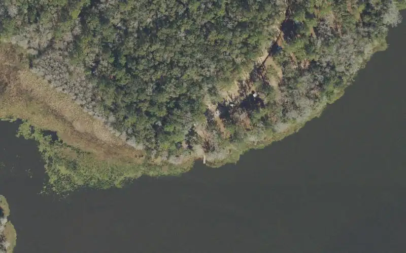Aerial photo of the area around Lake Talquin State Forest - High Bluff Recreation Area, Gadsden County