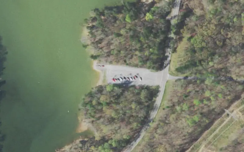 Aerial photo of the area around Lakeview, Meigs County