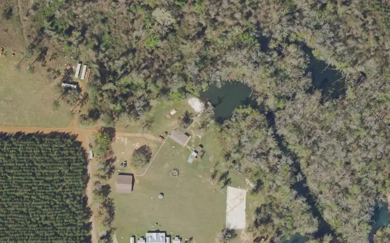 Aerial photo of the area around Lily Pad Adventures (Call Ahead 850-326-4884), Jackson County