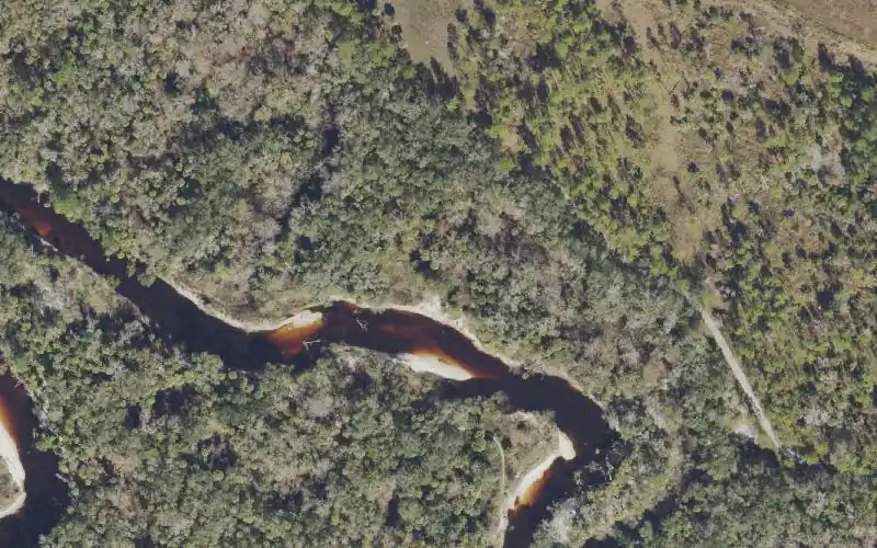 Aerial photo of the area around Little Big Econ - State Forest Canoe Access, Seminole County