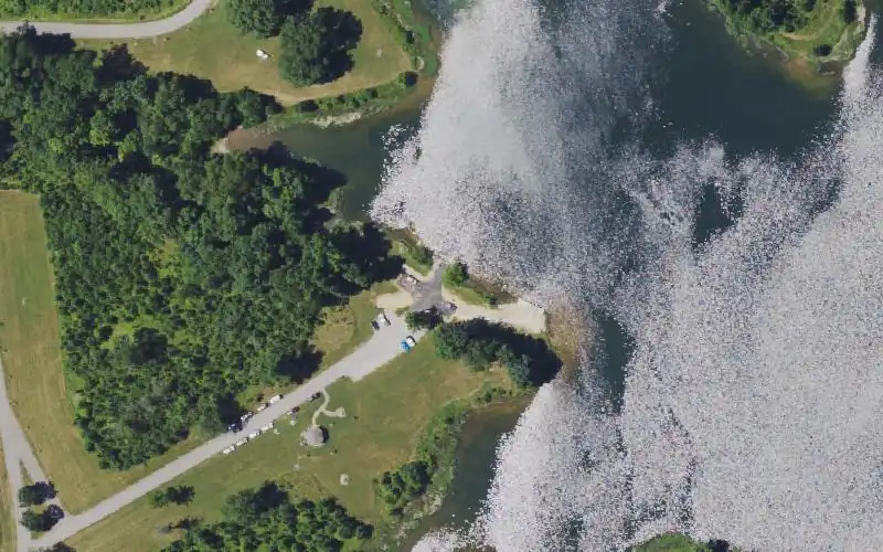 Aerial photo of the area around Long Run Park, Jefferson County