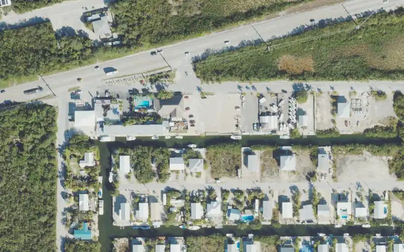 Aerial photo of the area around Looe Key Reef Resort and Dive Center, Monroe County