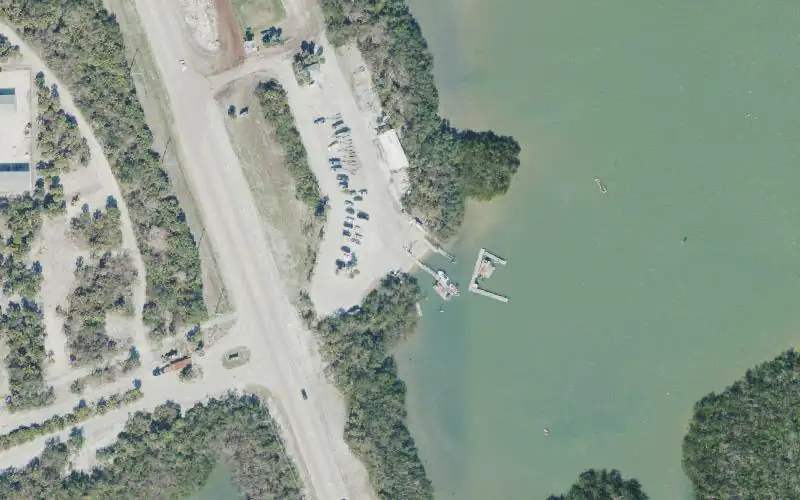 Aerial photo of the area around Lovers Key State Park - Motor Boat Launch, Lee County
